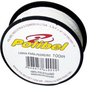 Linha Pedreiro Trancada Polibel 100M 29 . / Kit C/ 12