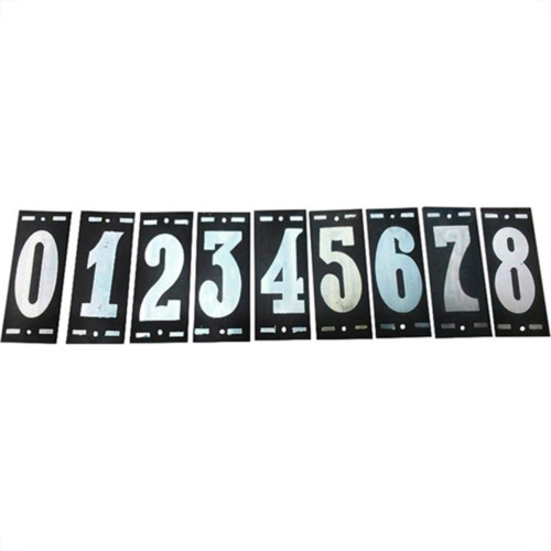 Numero Retangular Pvc Caiado 1 - Kit C/25