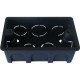 Caixinha Luz Plastica 4X2 Mondiale Preta 100 - Kit C/100 Caixinha Luz Plastica 4X2 Mondiale Preta 100 - Kit C/100
