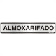 Placa Sinalizacao Aluminio 05X25 ''Almoxarifado'' 100Ag Placa Sinalizacao Aluminio 05X25 ''Almoxarifado'' 100Ag