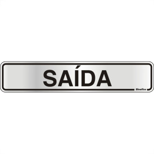 Placa Sinalizacao Aluminio 05X25 