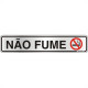 Placa Sinalizacao Aluminio 05X25 ''Nao Fume'' 100Ar Placa Sinalizacao Aluminio 05X25 ''Nao Fume'' 100Ar