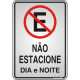 Placa Sinalizacao Aluminio 16X23 ''Nao Estacione'' 150Ac Placa Sinalizacao Aluminio 16X23 ''Nao Estacione'' 150Ac