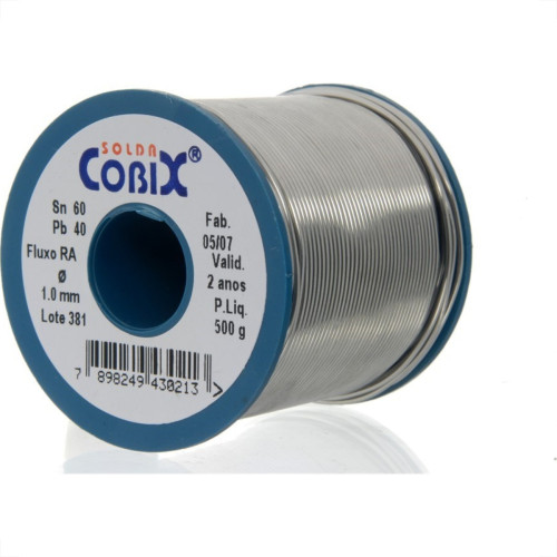 Solda Cobix Carretel 1,0Mm Azul 500G 116 Solda Cobix Carretel 1,0Mm Azul 500G 116
