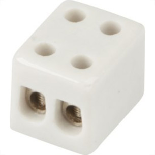 Conector Porcelana Sindal 10Mm 2 Bornes 000.3602.Pr.B . / Kit C/ 12