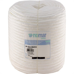 Corda Polipropileno Trancada Riomar 10Mm Branca 200M 43210265