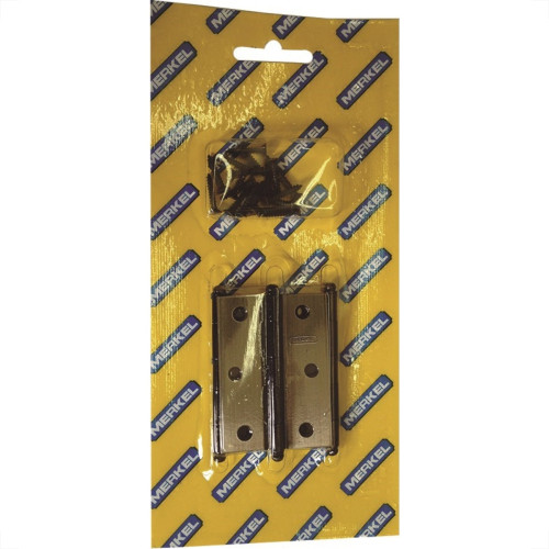 Dobradica Merkel 129 Ferro Latonado Oxidado 2.1/2'' Blister Com 3 Pecas Dobradica Merkel 129 Ferro Latonado Oxidado 2.1/2'' Blister Com 3 Pecas