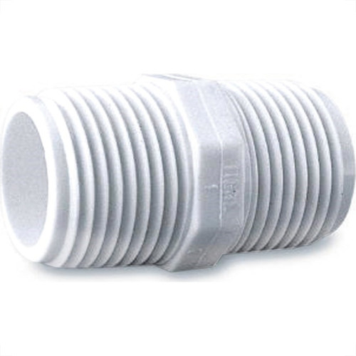 Niple Branco Tigre Rosca Rosca 1/2 X 1/2 - Kit C/40 Niple Branco Tigre Rosca Rosca 1/2 X 1/2 - Kit C/40