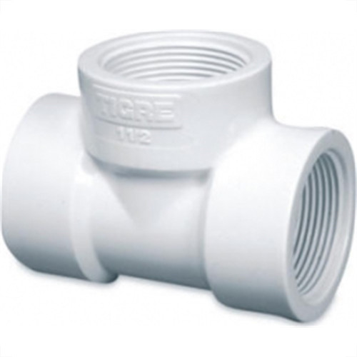 Tee Branco Tigre Rosca Rosca Rosca 3/4 X 3/4 - Kit C/25 Tee Branco Tigre Rosca Rosca Rosca 3/4 X 3/4 - Kit C/25