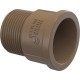 Adaptador Marrom Tigre Curto Liso Rosca 25X3/4 - Kit C/50