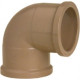 Cotovelo Marrom Tigre Liso Liso 50Mm X 90'' - Kit C/15 Cotovelo Marrom Tigre Liso Liso 50Mm X 90'' - Kit C/15