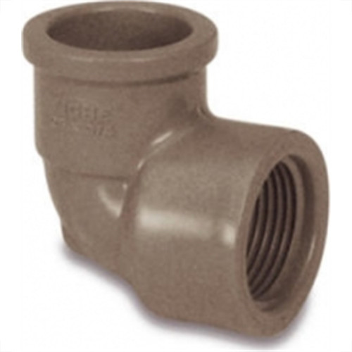 Cotovelo Marrom Tigre Liso Rosca 20Mm X 1/2 - Kit C/30