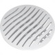 Grelha Plastica Tigre Redonda Branca 10X10 Grelha Plastica Tigre Redonda Branca 10X10