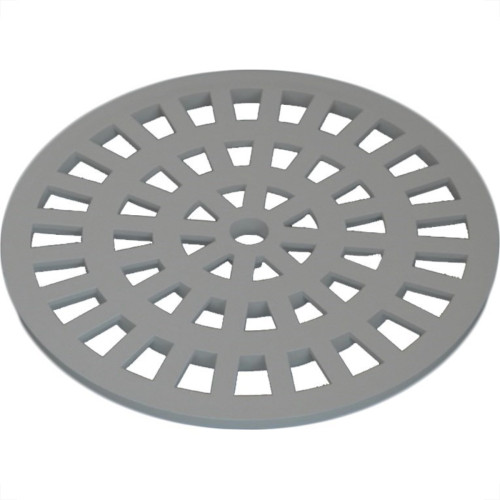 Grelha Plastica Dacunha Redonda Cromada 15X15 