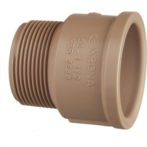 Adaptador Marrom Krona Soldavel Curto 25X3/4 331 - Kit C/50 Adaptador Marrom Krona Soldavel Curto 25X3/4 331 - Kit C/50