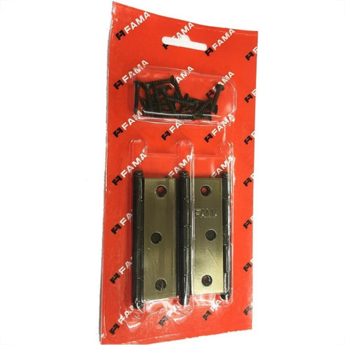Dobradica Fama 1295 Ferro Oxidado 3.1/2'' Blister Com 3 Pecas Dobradica Fama 1295 Ferro Oxidado 3.1/2'' Blister Com 3 Pecas