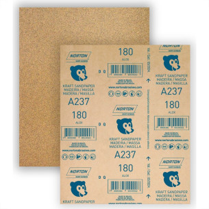 Lixa Madeira Norton 180 A237 - Kit C/50