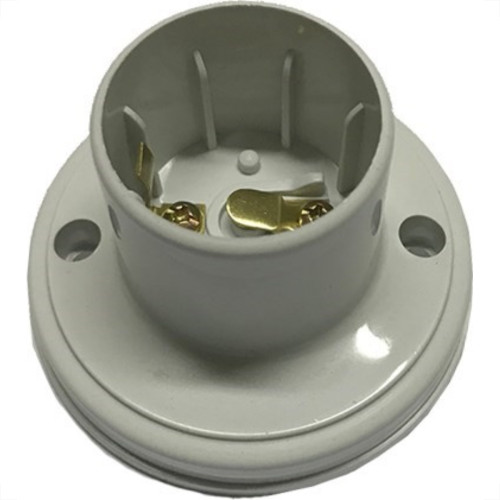 Soquete E27 Teste De Lâmpada Branco Com Borne Bocal Testador Soquete E27 Teste De Lâmpada Branco Com Borne Bocal Testador