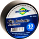 Fita Isolante Brasfort 10M X 19Mm Preta 8238 - Kit C/10 Fita Isolante Brasfort 10M X 19Mm Preta 8238 - Kit C/10