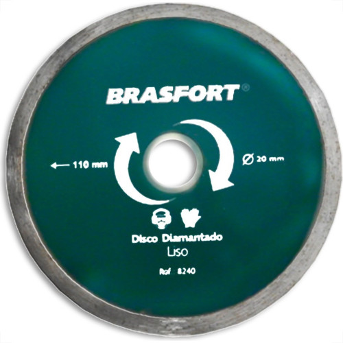 Disco Diamantado Brasfort Liso Agua 110Mm 8240 Disco Diamantado Brasfort Liso Agua 110Mm 8240