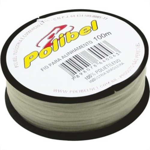 Linha Pedreiro 1 Fio Polibel 100M 43 - Kit C/12 Linha Pedreiro 1 Fio Polibel 100M 43 - Kit C/12