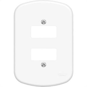 Placa Fame''Blanc''4X2 (2 Saidas Distanciada) 