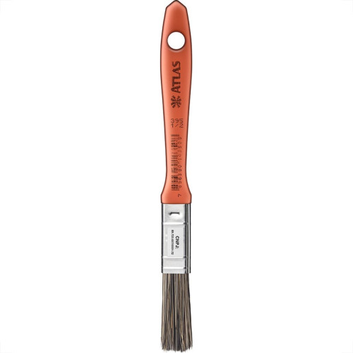 Pincel Trincha Pintura Atlas 395 X 1/2'' Laranja 395/1 - Kit C/12 Pincel Trincha Pintura Atlas 395 X 1/2'' Laranja 395/1 - Kit C/12