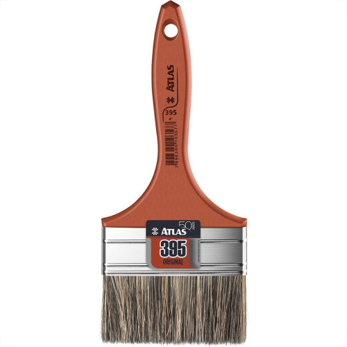 Pincel Trincha Pintura Atlas 395 X 4'' Laranja 395/9 - Kit C/12 Pincel Trincha Pintura Atlas 395 X 4'' Laranja 395/9 - Kit C/12