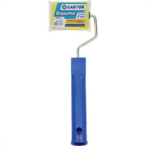 Rolo Espuma Castor 05Cm Com Cabo 38 Rolo Espuma Castor 05Cm Com Cabo 38