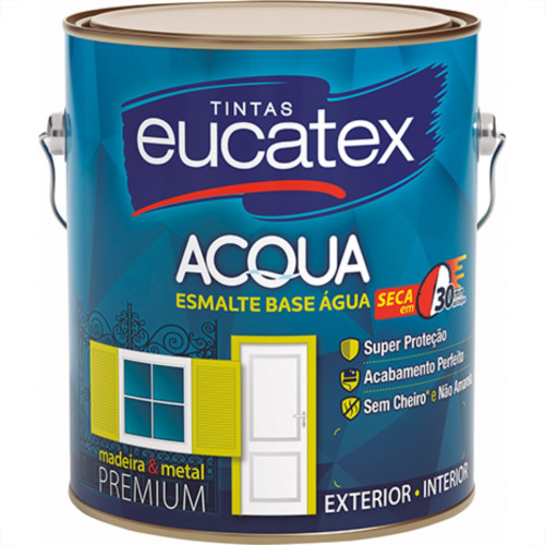 Eucatex Tinta Esmalte Brilho Base Agua.3,6 Branco Eucatex Tinta Esmalte Brilho Base Agua.3,6 Branco