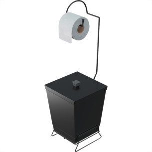 Stolf Lixeira C/Sup.Papel Hig. Bl.Pr