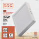 Black Lum.Led B&D Sob Eco Br Qdr 24W 6,5K Black Lum.Led B&D Sob Eco Br Qdr 24W 6,5K