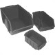 Caixaplast Gaveteiro P/Prateleira Preto 03 - Kit C/72 Pc Caixaplast Gaveteiro P/Prateleira Preto 03 - Kit C/72 Pc