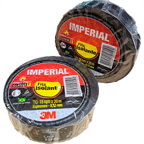 3M Fita Isolante Imperial 20 Mts - Kit C/10 Pc 3M Fita Isolante Imperial 20 Mts - Kit C/10 Pc