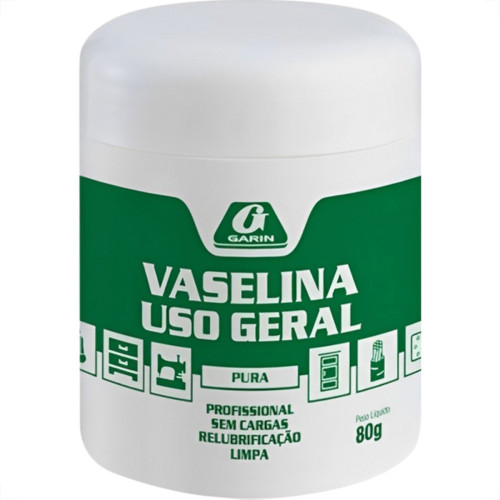 Garin Vaselina. Industrial Pasta Bca Pura 80G - Kit C/12 Un
