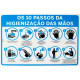 Look Placa Sinalizacao 20X30 10Passos P/Higi Look Placa Sinalizacao 20X30 10Passos P/Higi
