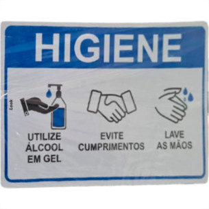 Look Placa Sinalizacao 20X30 Evite Cumprimen