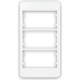 Margirius Placa P/Condulete 3P C/Sup Sleek Br