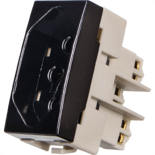 Margirius Tomada P.Brasil 2P+T 10A Sleek Ebon