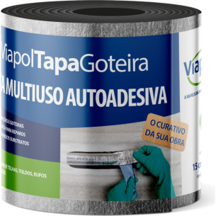 Viapol Fita Adesiva Tapa Goteira 15Cmx10Mt