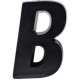 Deplasti Letra 3D Preto B 13Cm Deplasti Letra 3D Preto B 13Cm