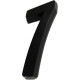 Deplasti Numero 3D Preto 7 13Cm Deplasti Numero 3D Preto 7 13Cm