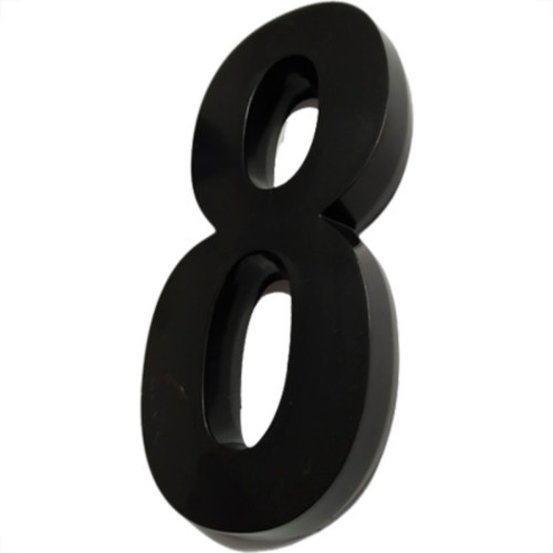 Deplasti Numero 3D Preto 8 13Cm Deplasti Numero 3D Preto 8 13Cm