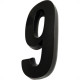 Deplasti Numero 3D Preto 9 13Cm Deplasti Numero 3D Preto 9 13Cm
