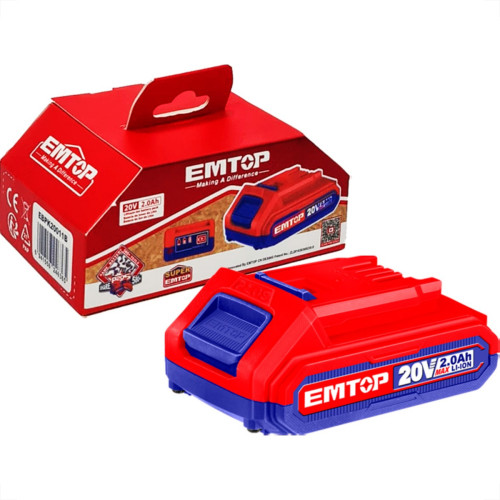 Emtop Bateria Li-Ion 20V 2.0A Emtop Bateria Li-Ion 20V 2.0A