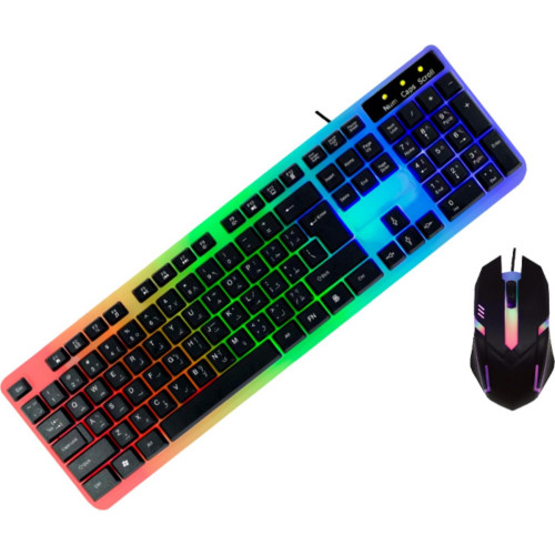 Flex Xcell Teclado Usb E Mouse Ledrgb 2400 Dpi