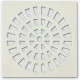 Grap Grelha Plast.Quadr.Branca 100  - Kit C/6 Un