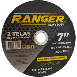 Ranger Disco  Inox 7 X 1.6 X 7/8 - Kit C/10 Un