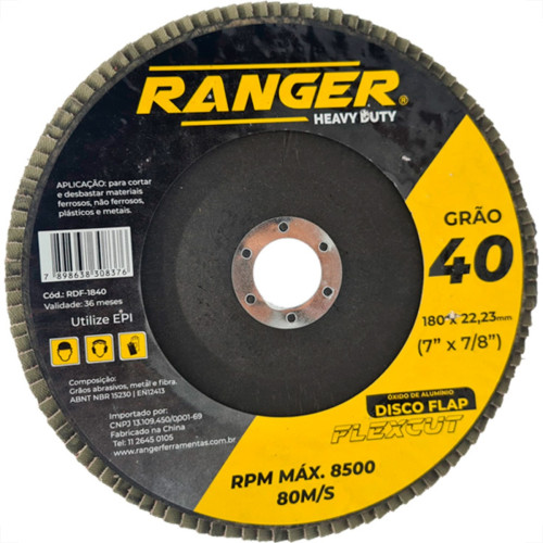 Ranger Disco Flap 7 X 40 - Kit C/5 Un Ranger Disco Flap 7 X 40 - Kit C/5 Un
