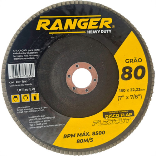 Ranger Disco Flap 7 X 80 - Kit C/5 Un Ranger Disco Flap 7 X 80 - Kit C/5 Un